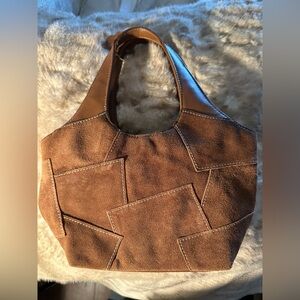 Q&A Vintage Patchwork Leather Handbag